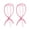 Pink, variant on 2 Pieces Wig Stands Wig Head Stand 14.2 Inches Travel Portable Wig Holder for Multiple Wigs and Hats (Pink)