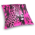 thumbnail image 3 of Coolnut Pink Leopard Pillow Covers Soft Crystal Velvet Decor Giftsative Cushion Covers Square Throw Pillow Covers Home Decor Gifts for Sofa, 16×16 Inch, 3 of 7