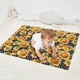 thumbnail image 2 of Black Polka Dot Sunflower Pattern Blanket,Comfortable Soft Flannel Throw Blanket,All Season,Warm Lightweight Blankets for Sofa Bed Couch Living Room Chair,30"x40", 2 of 4