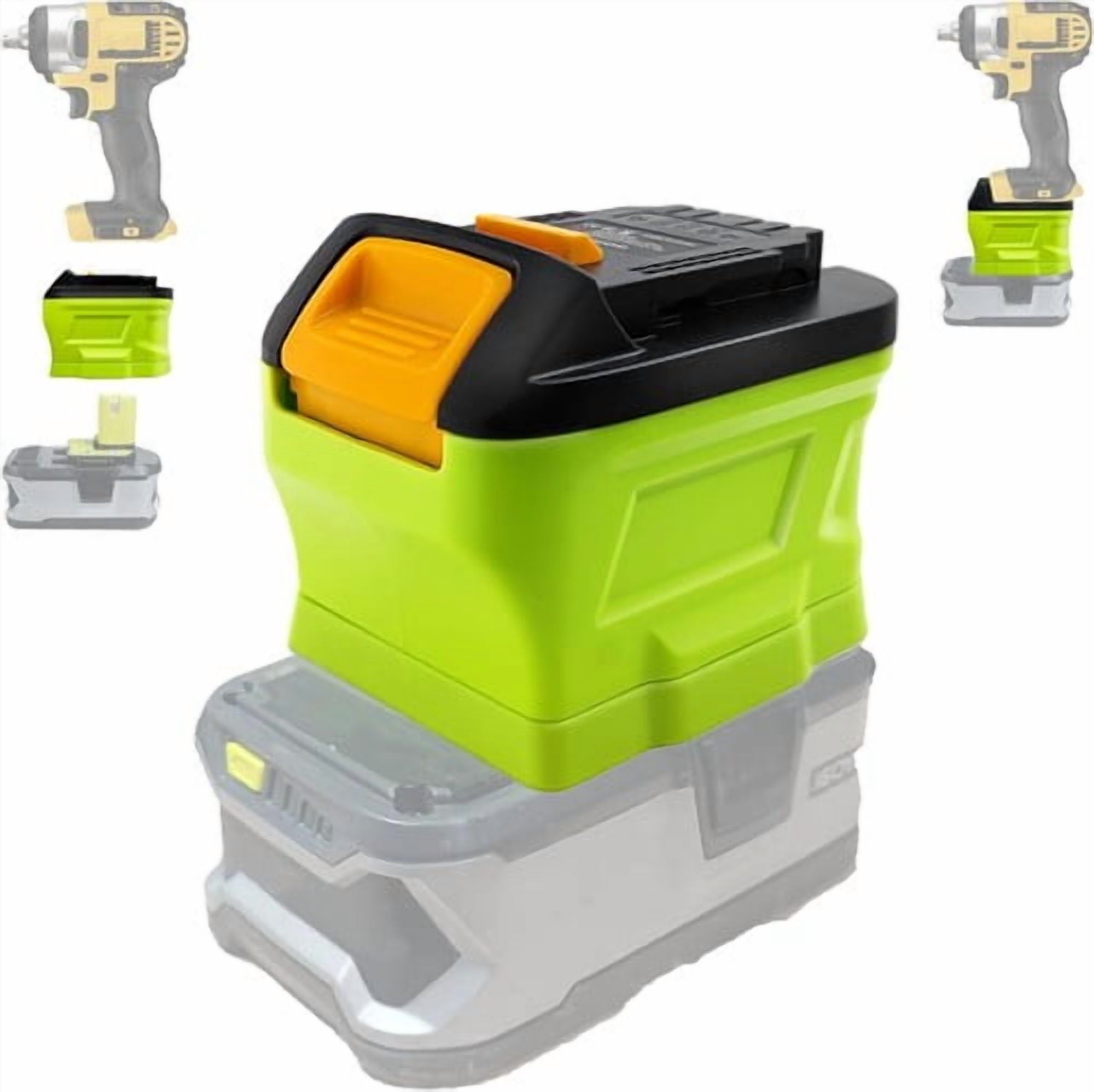 Battery Adapter for 18v Ryobi 18v  Li-ion Battery Convert to dewalt 18V 20v max BatteryDCB200