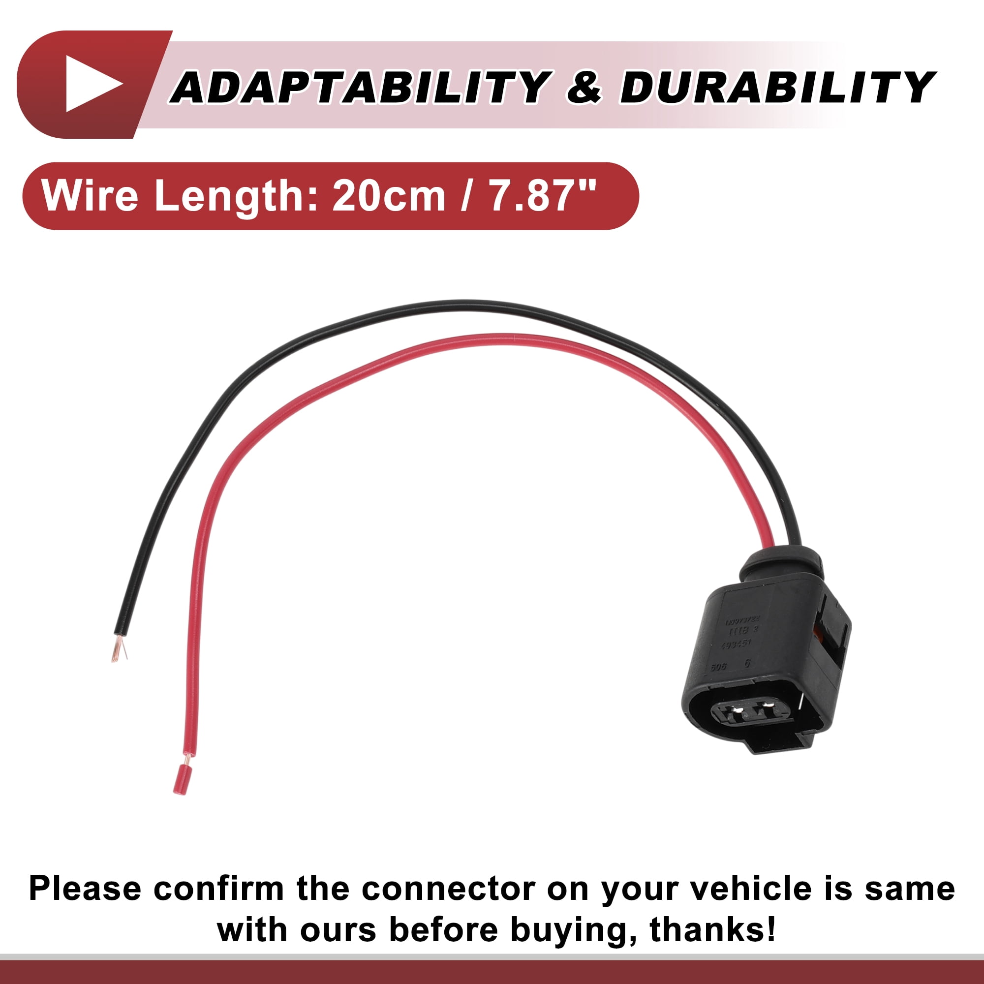 Unique Bargains DRL Daytime Running Light Socket Wiring for Skoda Octavia 2009-2013