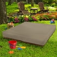 thumbnail image 5 of COVERS&ALL Sandbox Cover 12 Oz Waterproof - Sandpit Cover 100% Weather Resistant with Metal Grommets (Beige, 45.5" W x 45.5" D x 8" H), 5 of 7