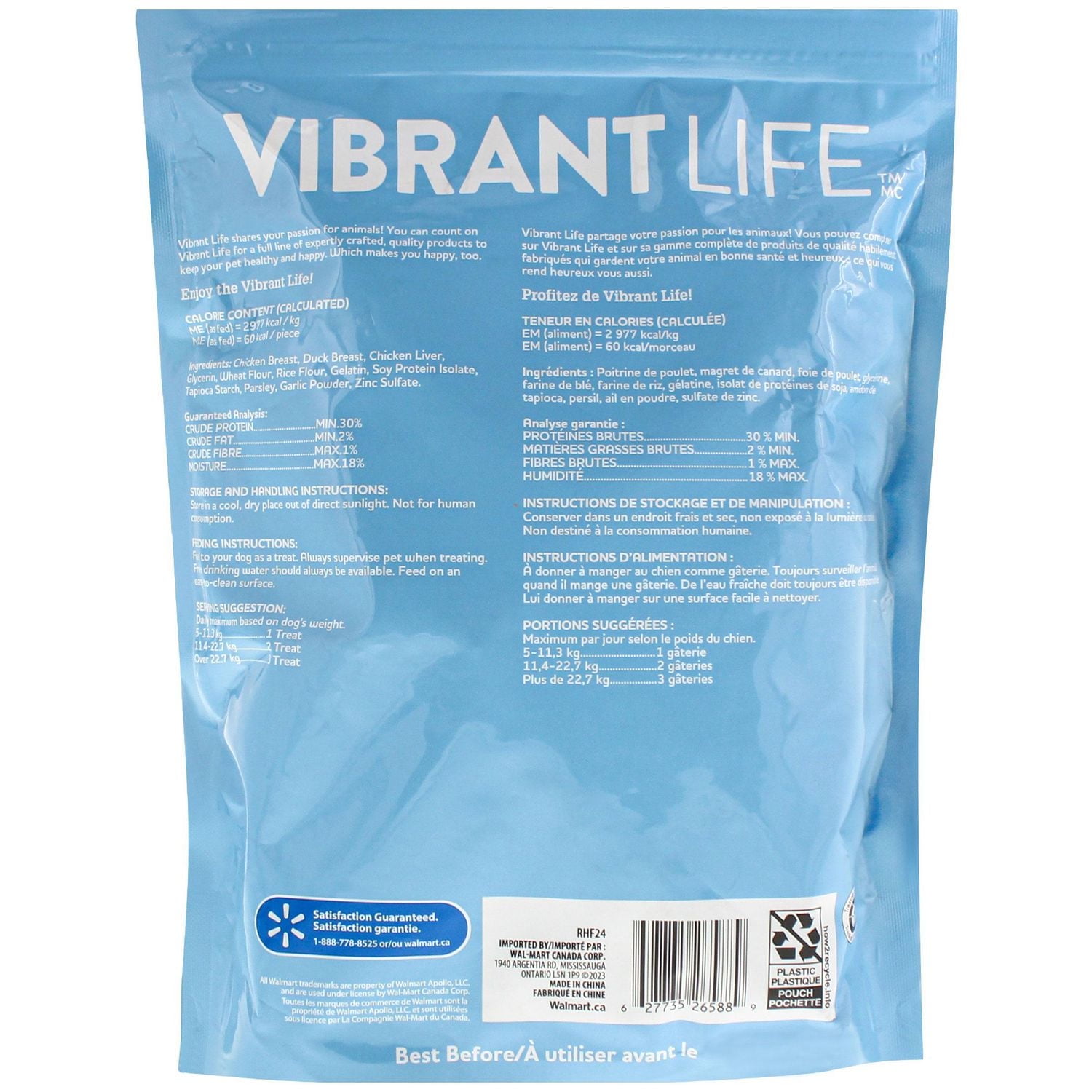 Vibrant Life Tri Flavour Kabob Dog Treats, 680 g