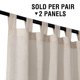 thumbnail image 4 of Los paneles de cortina elegantes de lino tejido alto reducen ligeramente las cortinas del panel de privacidad, 4 of 5