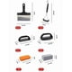 thumbnail image 3 of Set de limpieza teppanyaki de 19 piezas, set de cocina para teppanyaki, set de limpieza de parrilla, para cocina, fácil de limpiar, metal resistente, diseño 2 niveles, portátil, para hogar,, 3 of 7