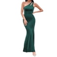 thumbnail image 4 of Liacowi Women Formal Evening Dresses One-Shouder Bodycon Sleeveless Long Dress for Prom Cocktail, 4 of 7