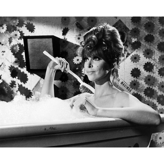Tina Louise 24X36 Classic Hollywood Poster Glamorous Pose In Bathtub Scrubbing Herself!