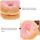 thumbnail image 4 of Mizh - 2 juguetes con forma de donut para morder a un perro, adorable juguete con sonido, muñeco de peluche divertido que juega con donut (color aleatorio), 4 of 4