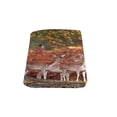 thumbnail image 2 of CADecor Sika Deer Under a Big Tree Fleece Throw Blanket 58x80 inches, 2 of 3
