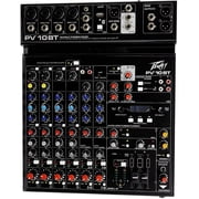 Peavey PV 10 BT 10 Channel Compact Mixing Mixer Console with Bluetooth + Blue Mic