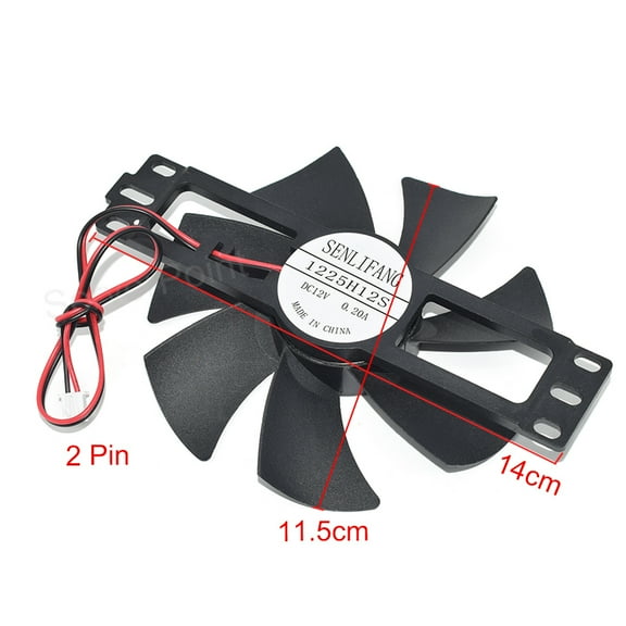 For Induction Cooker DC 1225H12S DF1202512SEMN 12V 0.2A 11.5cm 2Pin Cooling Fan