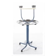 28" T-Stand with Casters & Stainless Steel Dishes J8-2828 Black