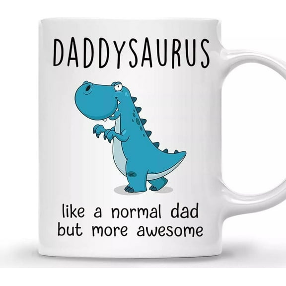 Daddysaurus Mug – Hilarious Dino Gift from Kids to Dad