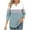 Light Blue, variant on Womens Tops, Womens Summer Tops Dressy Casual Sexy Blouses for Women Business Womens Plus Size T Shirts Loose Fit Fitted Basic Tees 3/4 Evening Party Shirts White