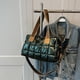 thumbnail image 4 of Bolso de mano de lona para mujer, bolsos de viaje portátiles simples e informales, color verde, 4 of 8