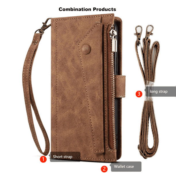 Leather Wallet Phone Case Flip Cover Magnetic Phone Case Android Wallet Case Samsung Galaxy S23 UITRA/S23 PLUS/S23/S22 UITRA/S22 PLUS/S22/S2 UITRA/S21 PLUS/S21