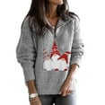 thumbnail image 2 of Viikei Womens Sweaters Cardigan Sweaters for Women Plus Size Fashion Women's Cows Pattern Long Sleeve Round-Neck Sweaters Ladies Top, 2 of 6