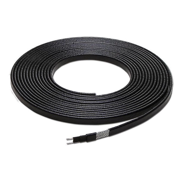 50m Self-Regulating Heating Cable – 8mm, 20W/m, 200-240V, PE Jacket For Pipe Freeze Protection & Snow Melting