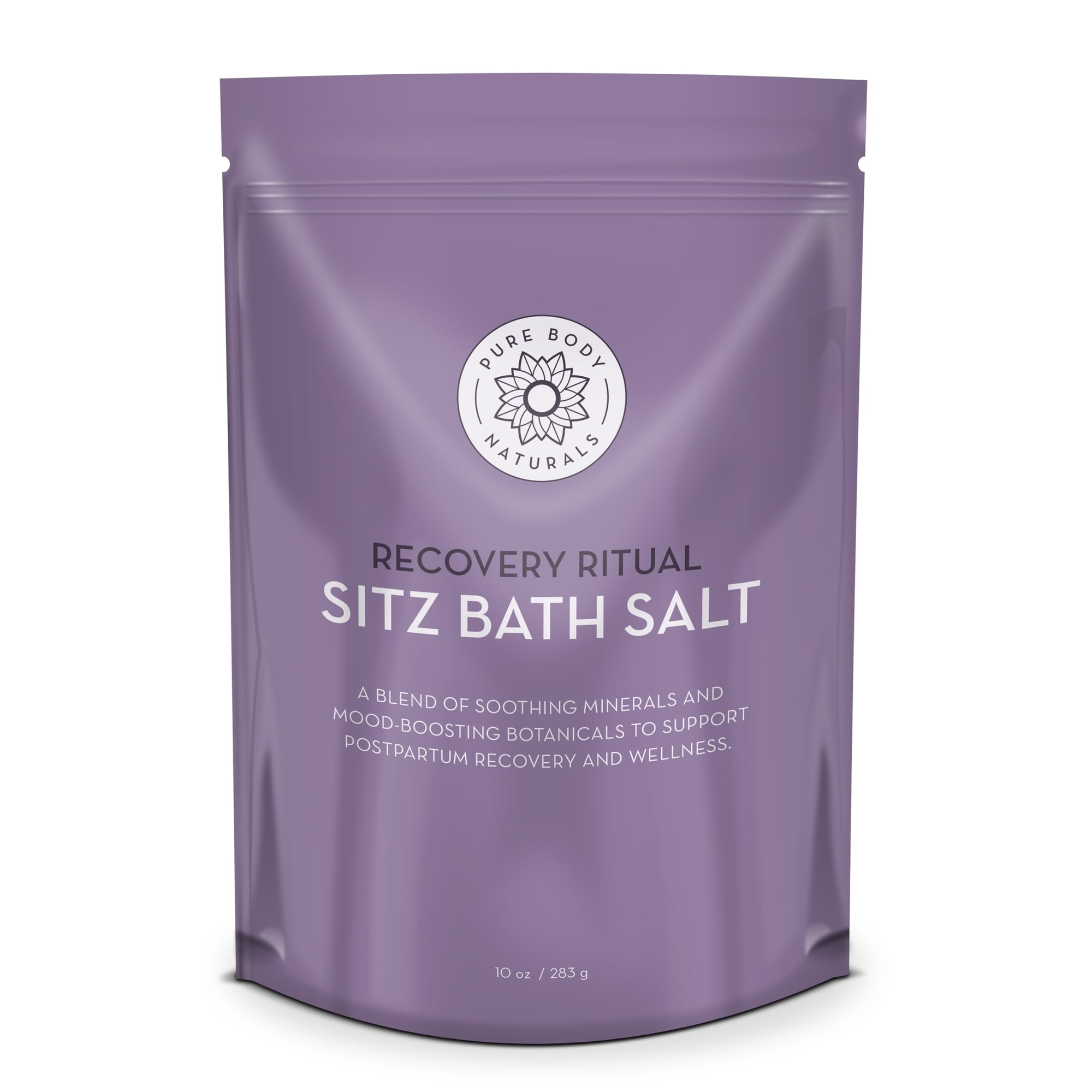 Sitz Bath Salt for Postpartum and Hemorrhoid Care, 10 oz by Pure Body Naturals