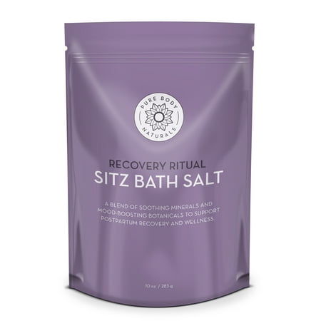 Sitz Bath Salt for Postpartum and Hemorrhoid Care, 10 oz by Pure Body Naturals