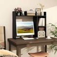 thumbnail image 2 of Costway Desk Bookshelf Desktop Storage Shelf for Monitors up to 27" with Anti-tip Kits Black, 2 of 10