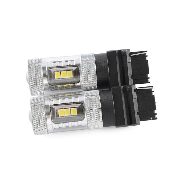 4x WT21W/7W Red and White LED Flasher Brake Light Bulbs for 2021+ for Ford F-150 for Mustang -