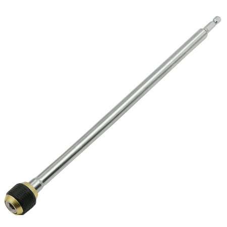 

Electric Drill Bit Connecting Rod Multifunctional Self-Locking Quick Release Hexagon Shank Carbon Steel Chuck Adaptor Holder for Indoor Outdoor