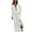 White, variant on gakvbuo Fall Dresses For Women 2023 Plus Size Maxi Dress Long Sleeve Women's Casual Waistband Long Sleeved Dress With Zipper V-Neck Dress