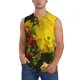 thumbnail image 1 of Fotbe Cactus Flowers Men's Camiseta sin Mangas Estampada para Hombres, Playera Casual para Gimnasio, Entrenamiento, Playa-Small, 1 of 7