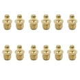 thumbnail image 1 of Unique Bargains 12pcs M10 x 1.5 Thread Brass Straight Grease Nipple Fitting for Car, 1 of 2