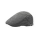 thumbnail image 1 of Gorra de vendedor de periódicos para hombre, gorra plana, informal, a la moda, ajustable, 55 cm-59 cm, gorra clásica con visera. Gris oscuro, 1 of 9
