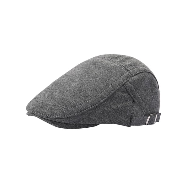 Boina, sombrero con visera, gorra de hiedra, parasol, para mujeres y hombres, gorra plana para pescar y conducir. Gris oscuro
