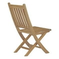 thumbnail image 3 of Modway Marina Outdoor Patio Teak Folding Side Chair in Natural, 3 of 6