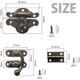thumbnail image 3 of 36 Sets Retro Jewelry Box Hinges and Latches Hooks, Small Latches Hinges for, 3 of 5