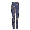 thumbnail image 4 of Lenpel Christmas Leggings for Women Comfy Full Length Printed Running Yoga Pants Soft Workout Tights, 4 of 5