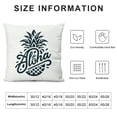 thumbnail image 5 of COMIO Throw Pillow Cover Cute Girl Aloha Pineapple Pattern Square Decorative Throw Pillow Cushion Case for Home Couch Living Room Bed Sofa Car Pillowcase, 5 of 5