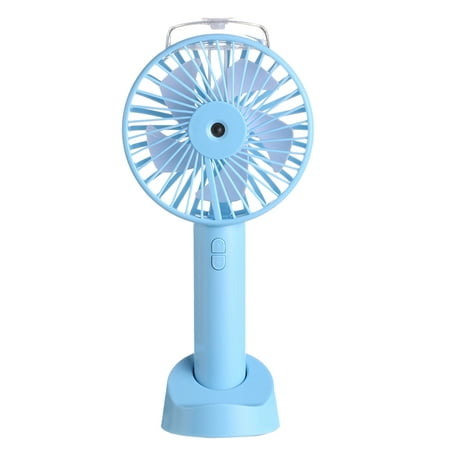 

NUOLUX Handheld Spray Fan USB Charging Portable Mini Fan Multifunction Water Spraying Fan for Outdoor (Blue)