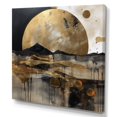 thumbnail image 2 of Designart "Exploring The Evolving Golden Moon III" Landscape Modern Canvas Print, 2 of 5