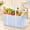 Blue, variant on Extra Large Tote Bag, Reusable Foldable Shopping Bag with Metal Frame and Handles, 46L for Storage, Picnics, Car, Gray