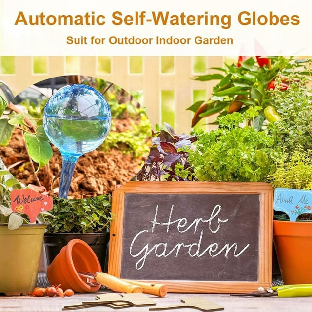 mmirethe 5x Bird Shape Water Globes For Wide Application Automatic Irrigation Device L transparent round 2Set