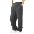 thumbnail image 3 of Men's Casual Pants Men’ s Small Quilted Warm Casual Pants Lined Sweatpants Wide Straight Leg Bottom Sweatpants Joggers Workout High Waisted Yoga With Pockets Dark Gray S, 3 of 7