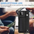 thumbnail image 6 of Nalacover Wallet Case for Samsung Galaxy A22 5G, Business PU Leather Unique Design Wristband Kickstand Credit Card Holder Slots Shockproof Scratch Resistant Phone Case for Samsung Galaxy A22 5G,Black, 6 of 6