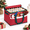 Red-36 - 4“ Ornaments, variant on Christmas Ornament Storbox With Adjustable Dividers Zippered Top Stores Up To 72 Holiday Ornaments (3 Inch) Xmas Ball Decorations