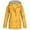 Yellow-3, variant on UTTOASFAY Woman Plus Size Jacket Women Solid Rain Jacket Outdoor Plus Size Hooded Raincoat Windproof Red