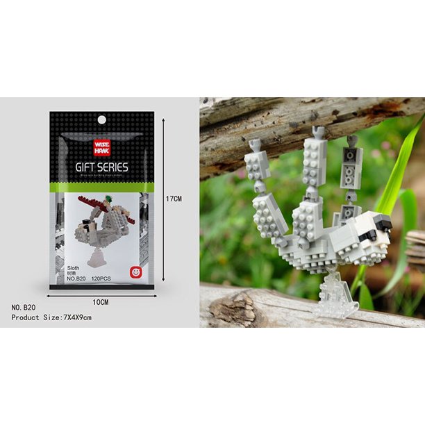 Mini bloques de construcción 3D, modelo de diamante con forma de animal, microladrillos, perro, gato, pájaro, alce, lobo, panda, guacamayo, juguetes para niños, regalos de cumpleaños