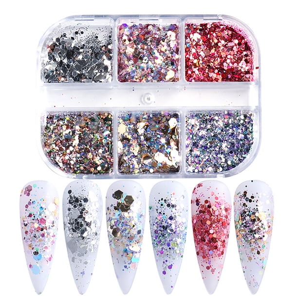 Uñas postizas, uñas postizas, regalos para mujeres, nuevo estilo, lentejuelas para uñas, colores veraniegos, uñas irregulares translúcidas, pegatinas para uñas con diseño irregular.