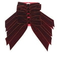 thumbnail image 1 of Holiday Time 6 Pack Brown Christmas Bow Decorations, 1 of 3