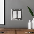 thumbnail image 3 of Switch Hits Polished Nickel Outlet Wall Plate | 2 GFI Rocker | 4.5" x 4.5" | Hand-Polished Brass Construction | Electrical Switch Plate Cover for All Configurations, 3 of 5