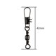 thumbnail image 3 of Eslabones giratorios con enclavamiento Broche giratorio con rodamiento 45 mm 121 g Sunnimix Conector giratorio de pesca, 3 of 7