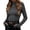 Dark Gray, variant on Long Sleeve Shirts for Women Mock Turtleneck Tops Stretchy Slim Fit Layering Going out Blouses Fall Outfits(Navy,Small)